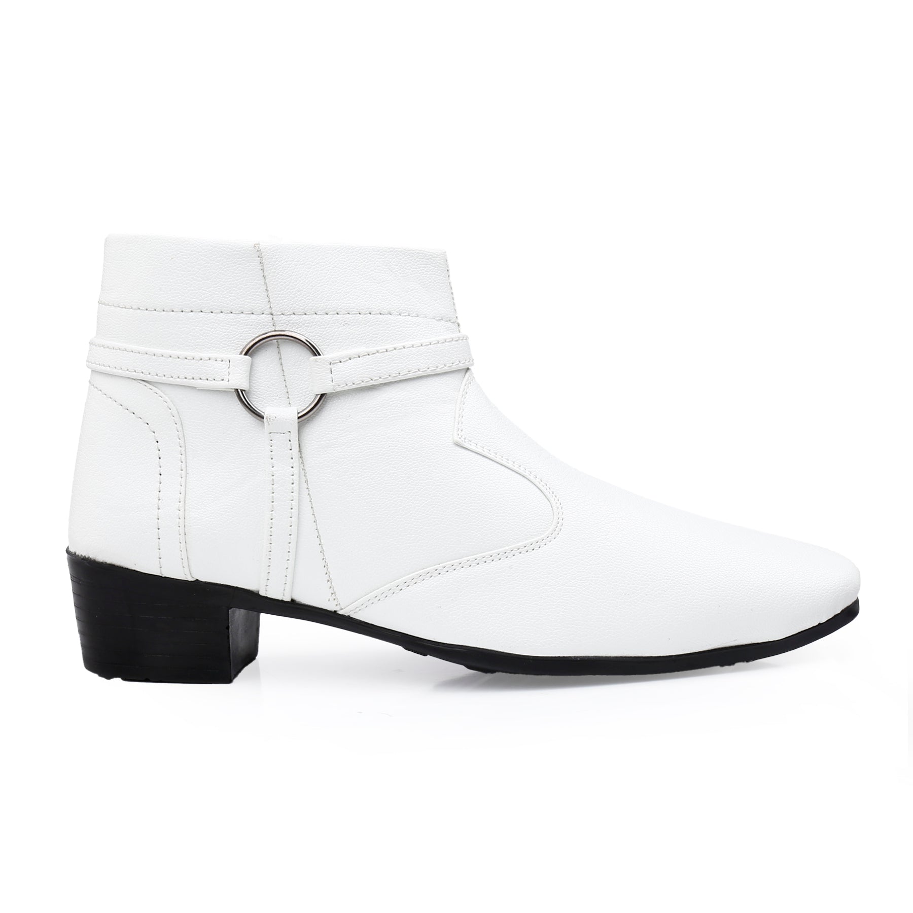 BAXXICO 2 Inch Height Increasing Office Wear Zipper and Buckle Boots