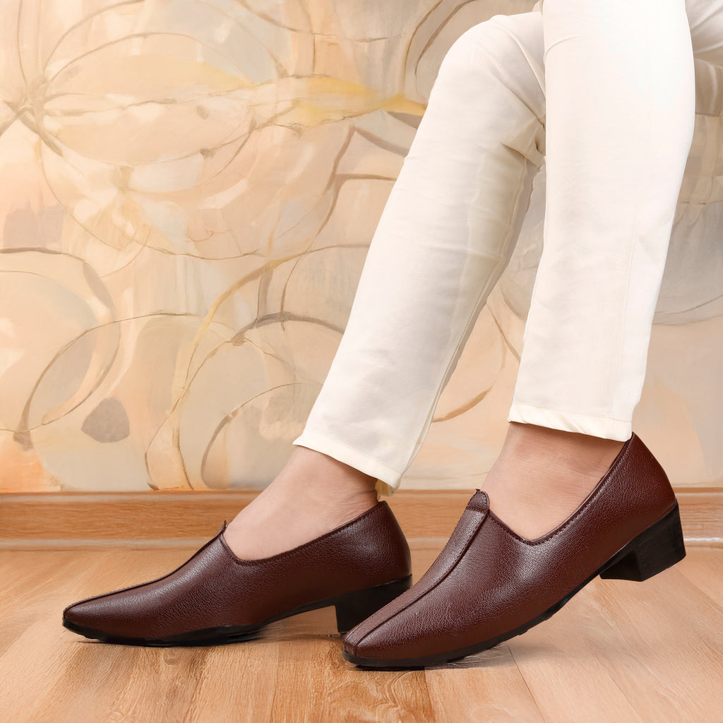 BAXXICO 2 Inch Height Increasing Mens Traditional Casual Punjabi Jutti