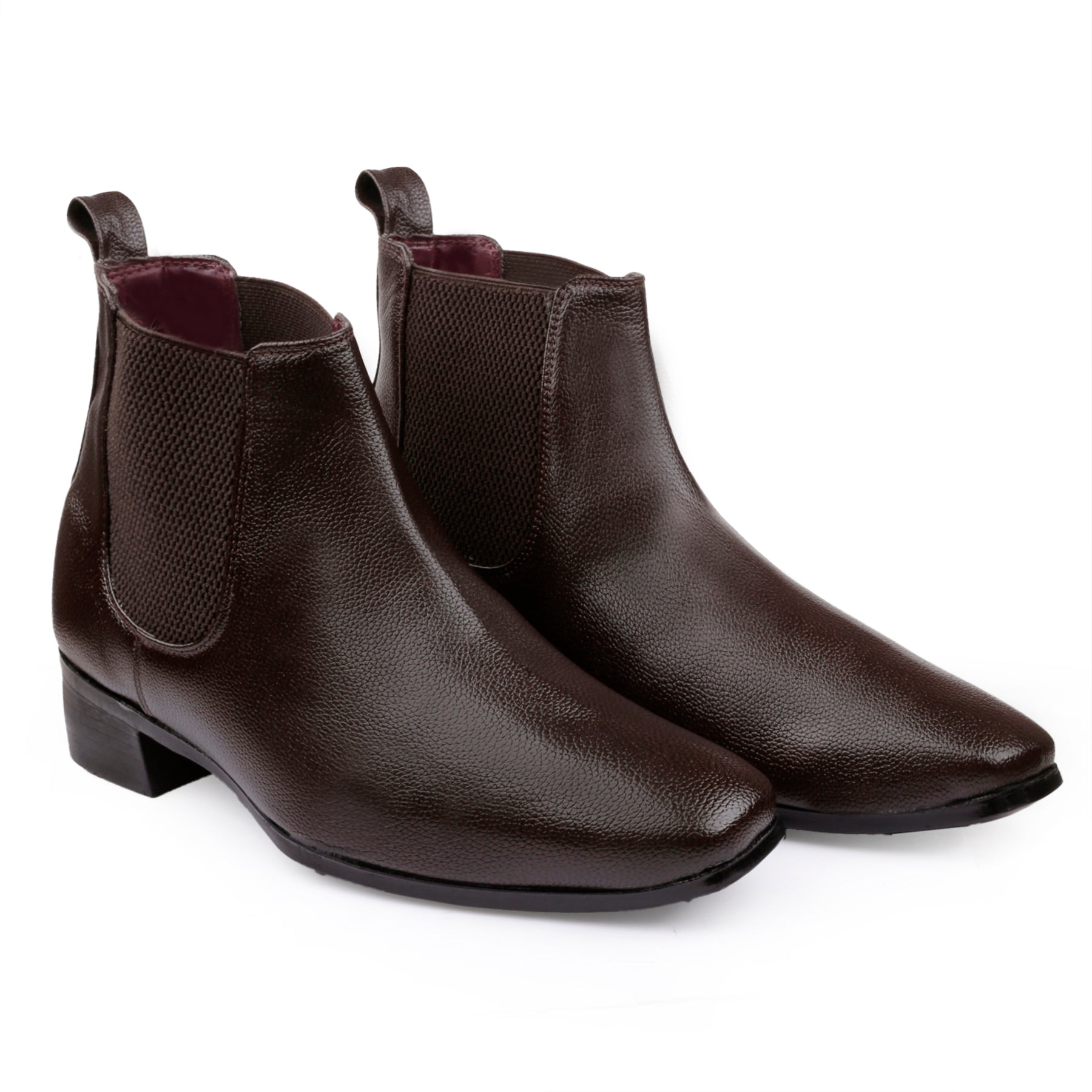 BAXXICO Mens Chelsea Boots with 2 Inches Heel Height Gain
