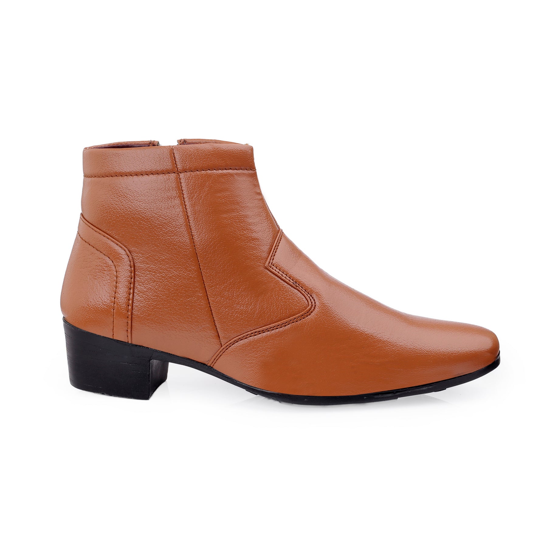 BAXXICO Height Increasing Formal Ankle Zipper Boots