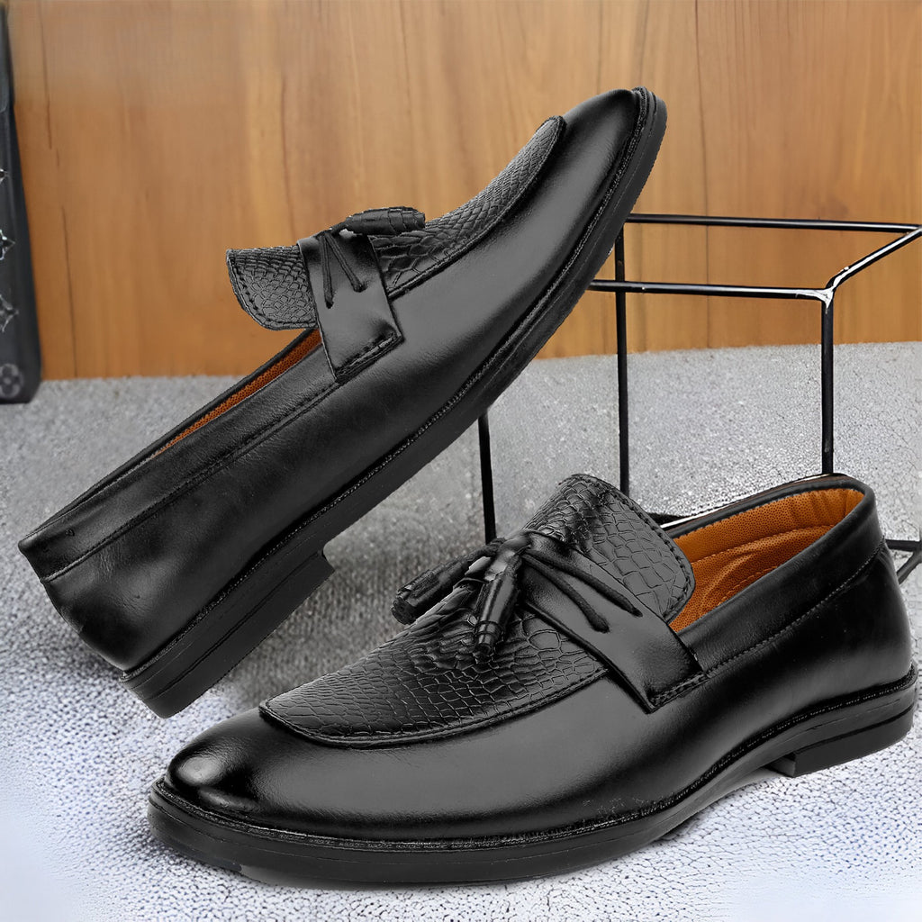 Baxxico Party Wear Premium Range Tassel Formal Slip ons for Men