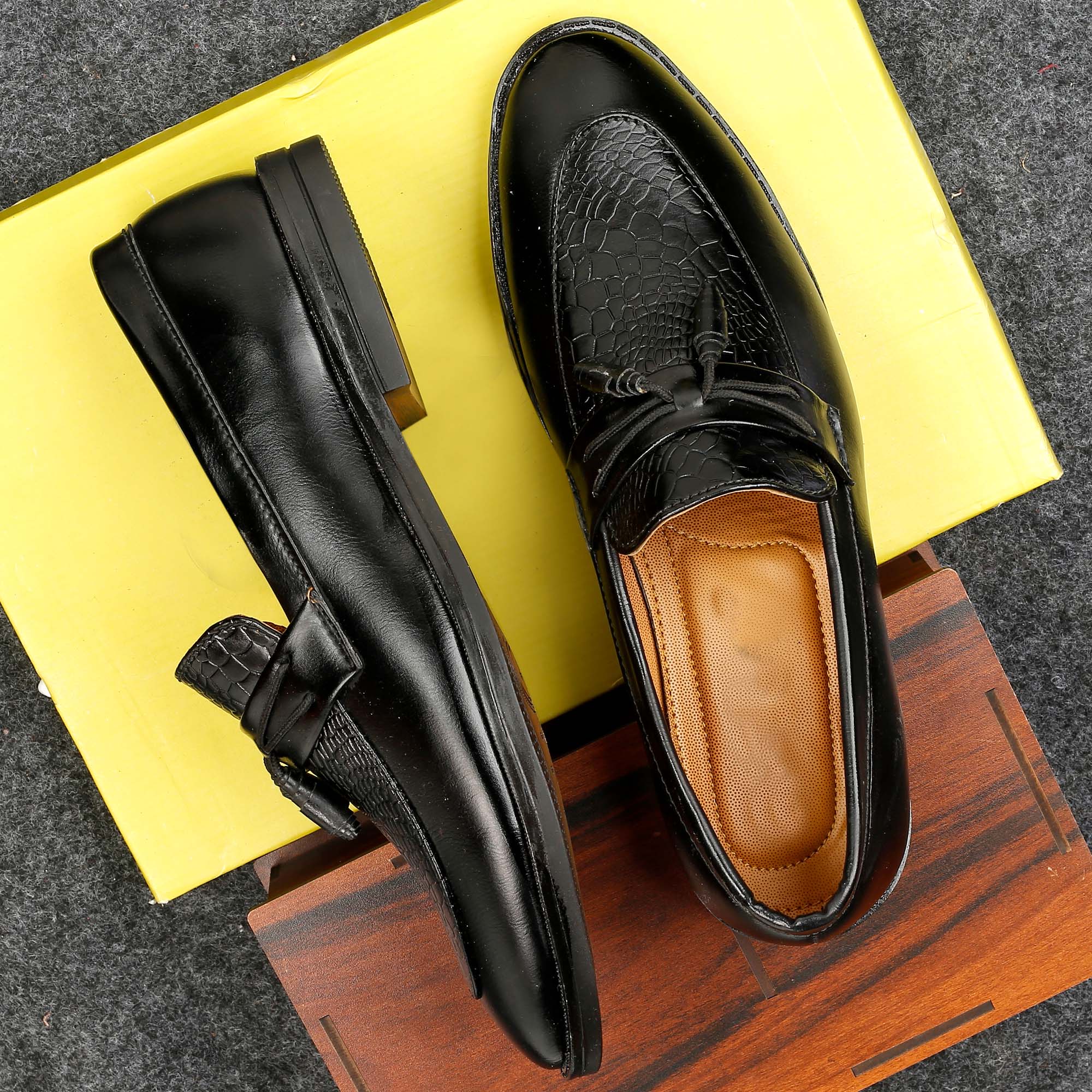 Baxxico Party Wear Premium Range Tassel Formal Slip ons for Men