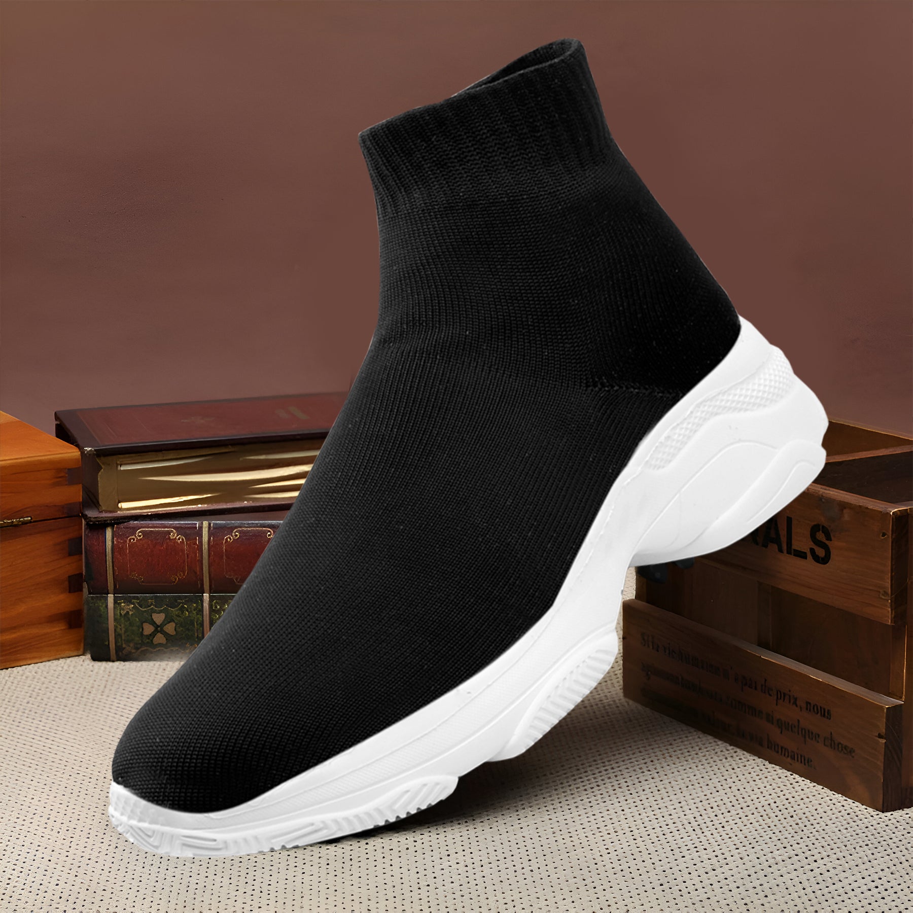 Baxxico Mens Lightweight Sock Shoes  Ultra Comfortable Slip On Sneakers