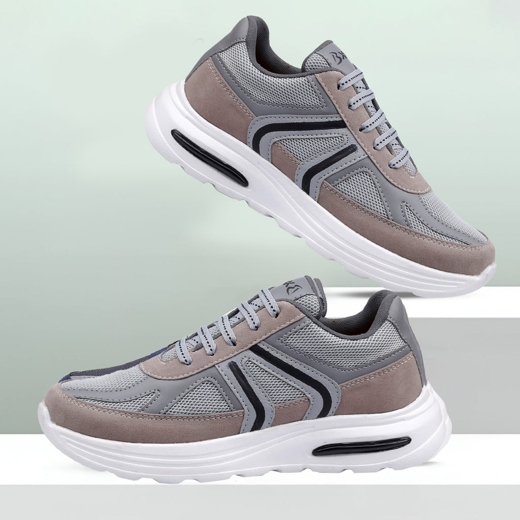 Baxxico Mens Cushioned Sports Sneakers for Outdoor and Indoor Use