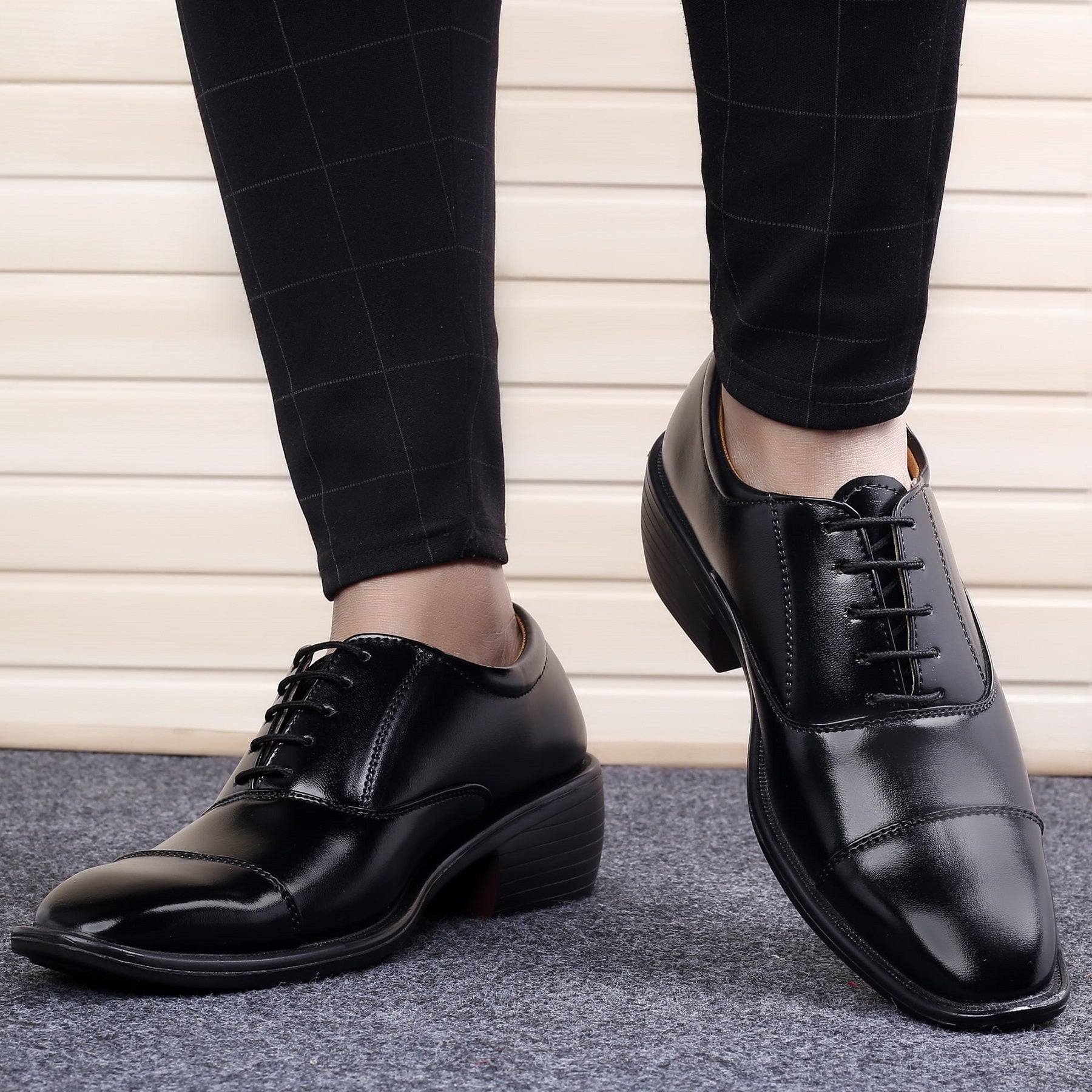 Mens Height Increasing Formal Office Wear Lace Up Shoe
