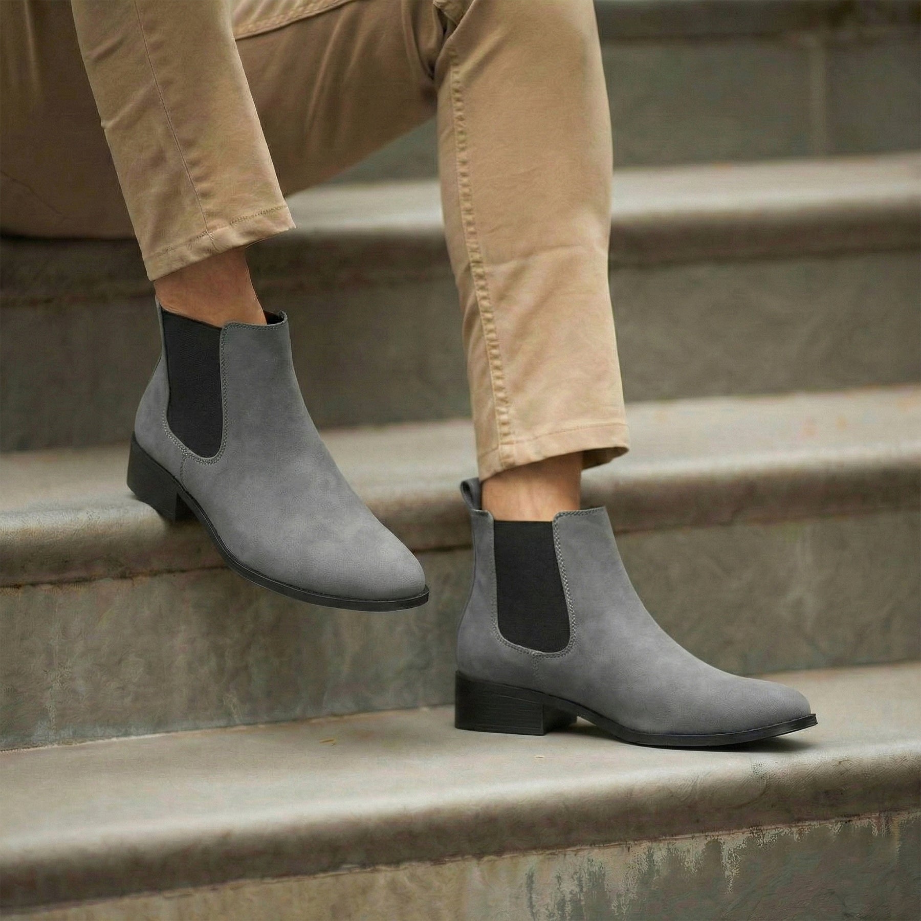 BAXXICO Smart Casual Mens Boots with 4.5cm Heel Height