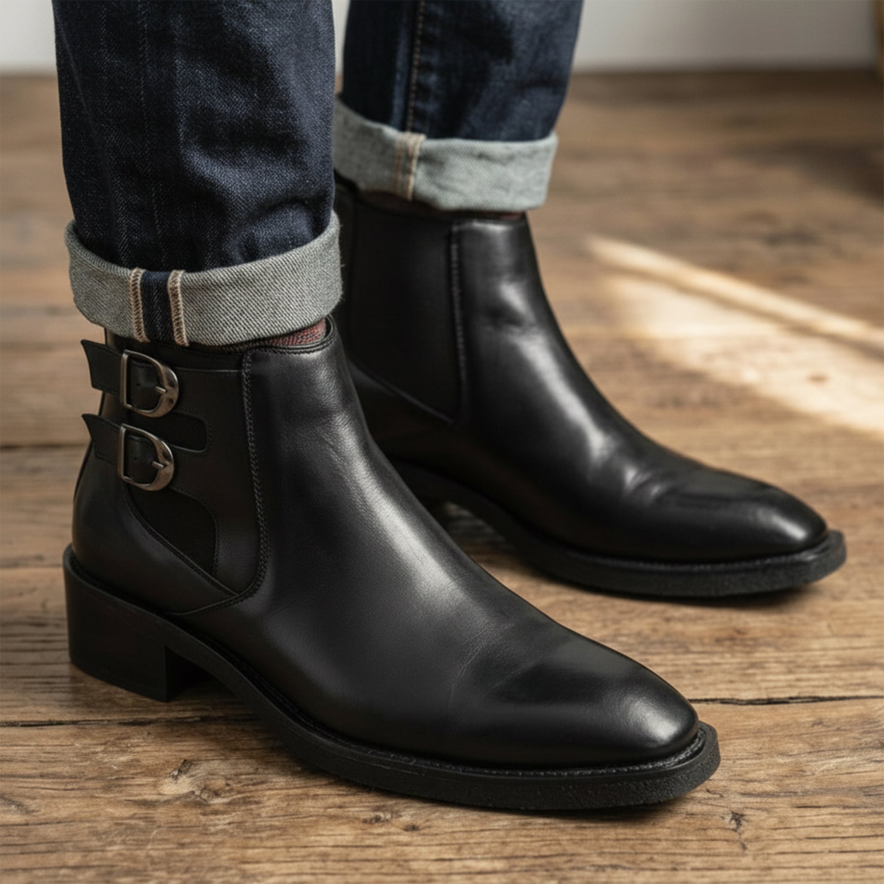 BAXXICO Mens Formal Chelsea Boots Extra Height Lift Comfortable Fashion Boots