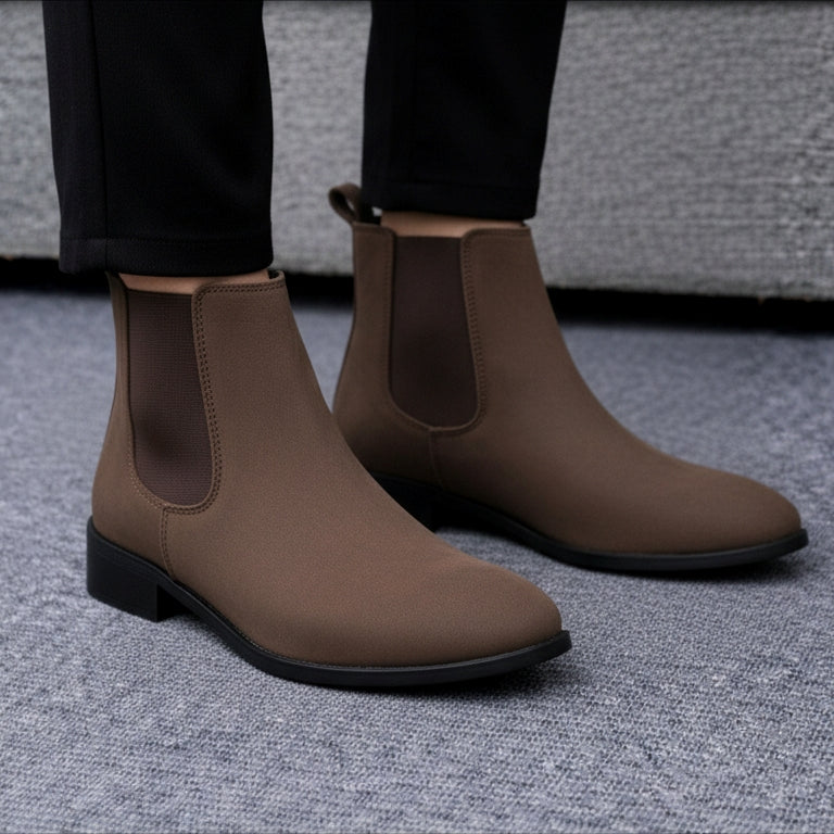 BAXXICO Smart Casual Mens Boots with 4.5cm Heel Height