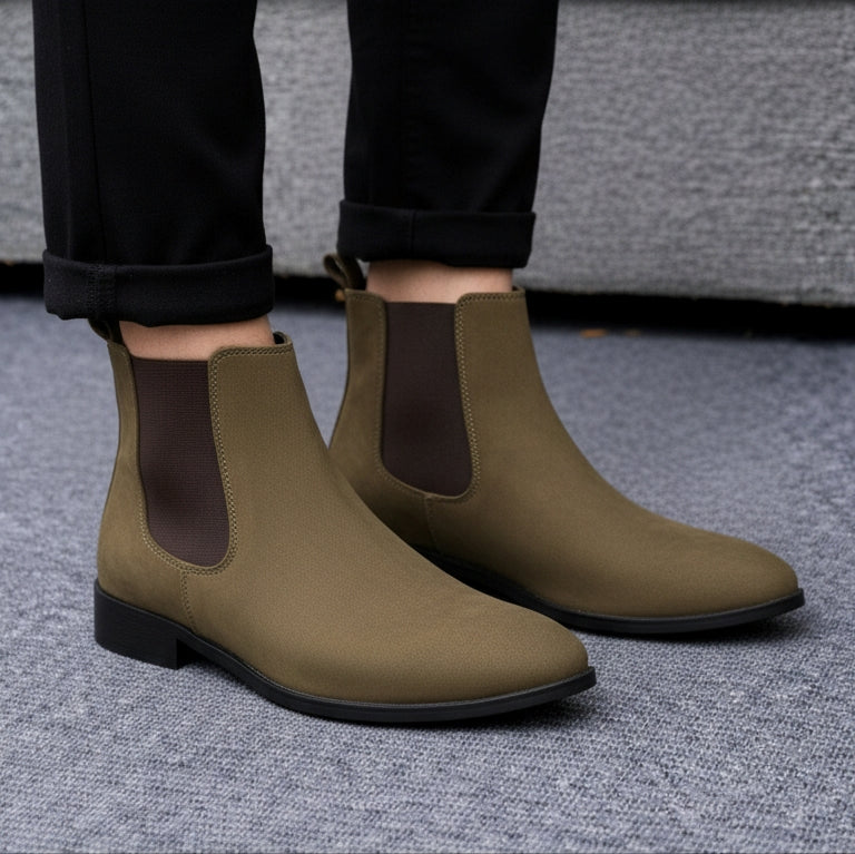 BAXXICO Smart Casual Mens Boots with 4.5cm Heel Height