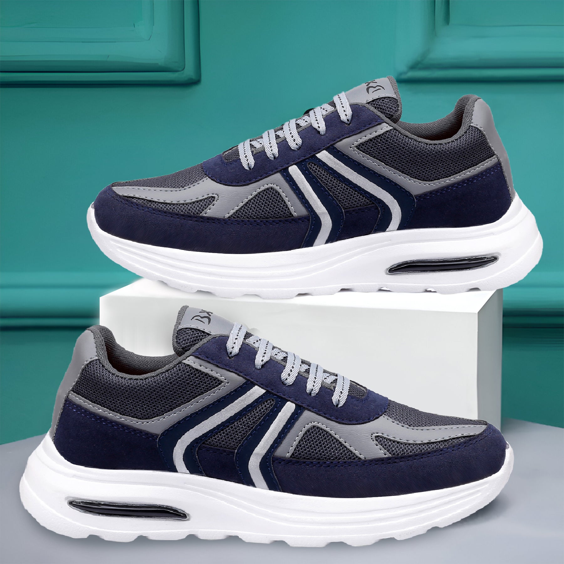 Baxxico Mens Cushioned Sports Sneakers for Outdoor and Indoor Use