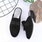 BAXXICO Mens Designer Suede Tassel Mule Loafers Classic Elegance