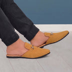 BAXXICO Mens Suede Material Latest Stylish Slip on Mules