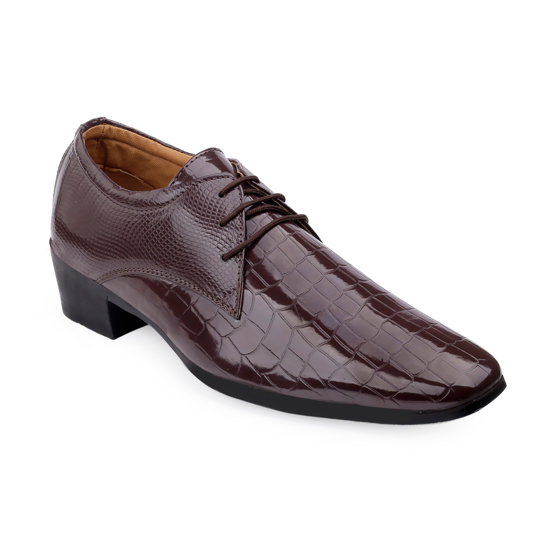 BAXXICO Height Increasing Party Wear Lace up Shoes For Men