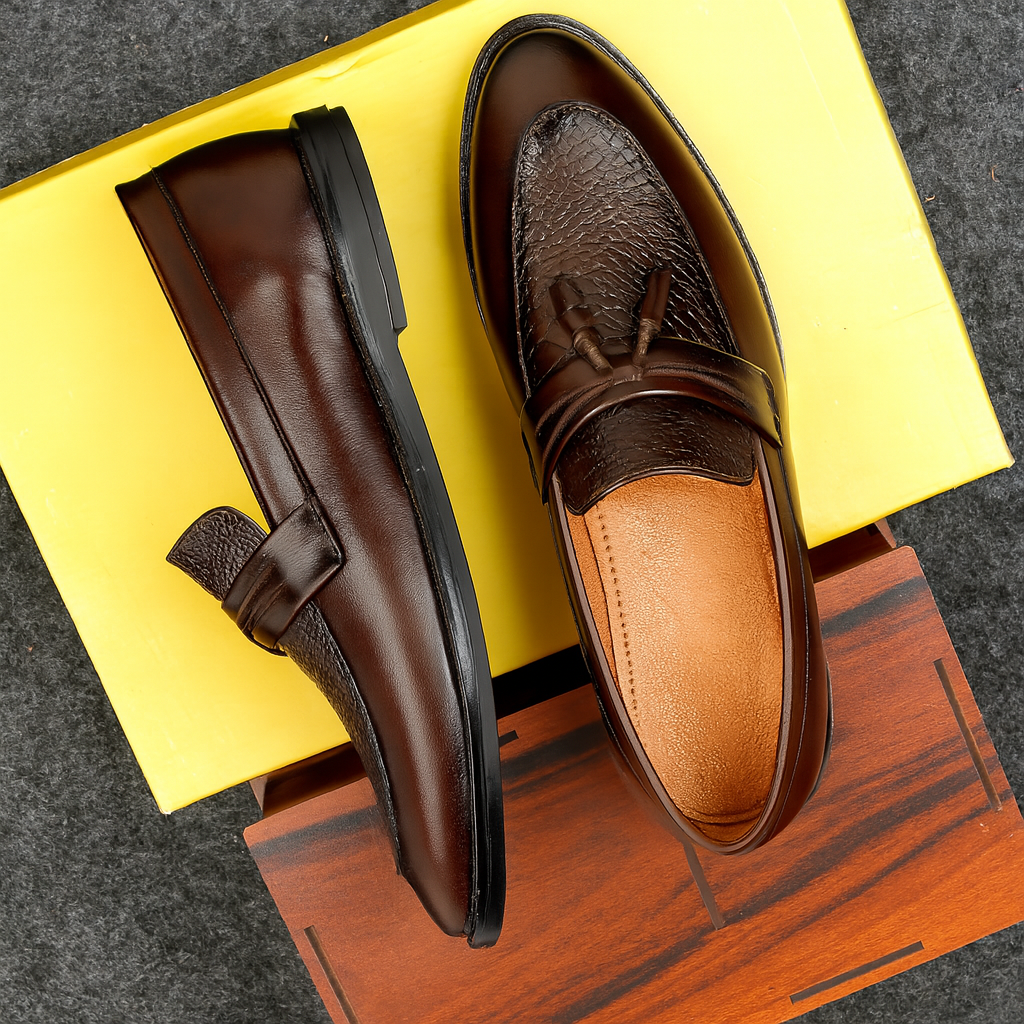 Baxxico Party Wear Premium Range Tassel Formal Slip ons for Men