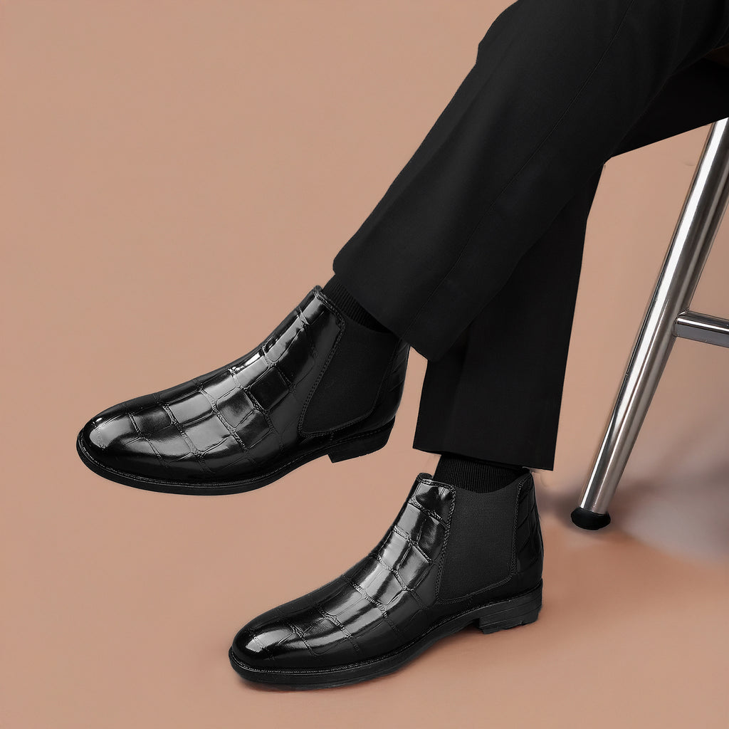 BAXXICO Mens Premium Vegan Leather Stylish Boots Durable Comfortable & Timeless Design