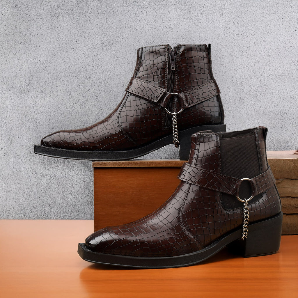 BAXXICO Mens HiddenLift Boots 5-6 CM Elevation