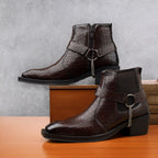 BAXXICO Mens comfortable faux leather Stylish boots