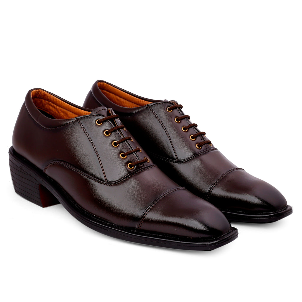 Mens Height Increasing Formal Office Wear Lace Up Shoe