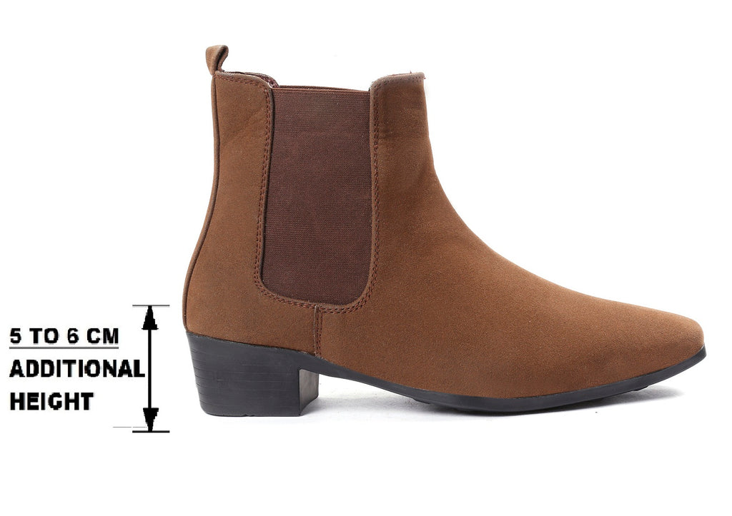 Mens Elevator Boots Stylish Height Increasing Design