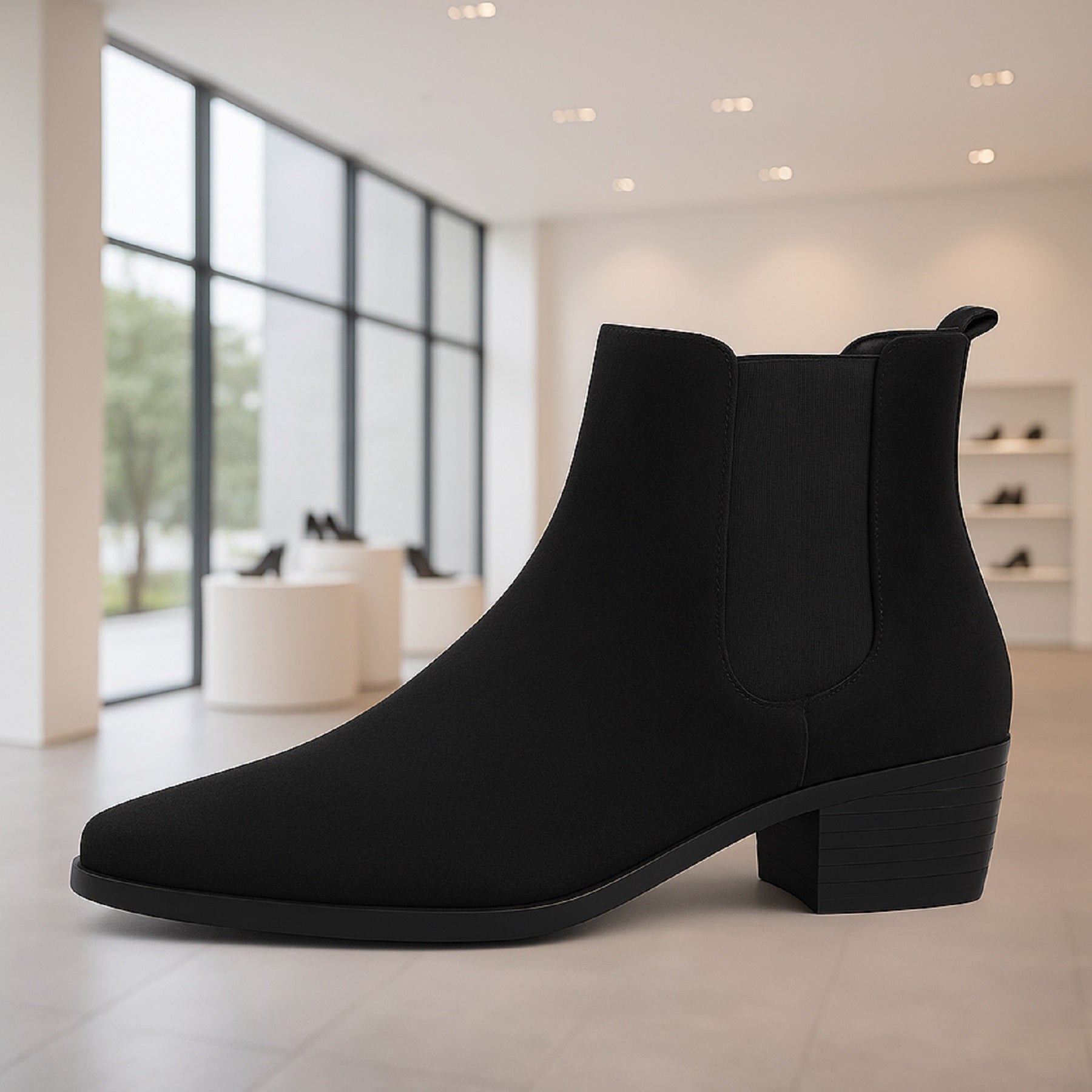 Mens Elevator Boots Stylish Height Increasing Design
