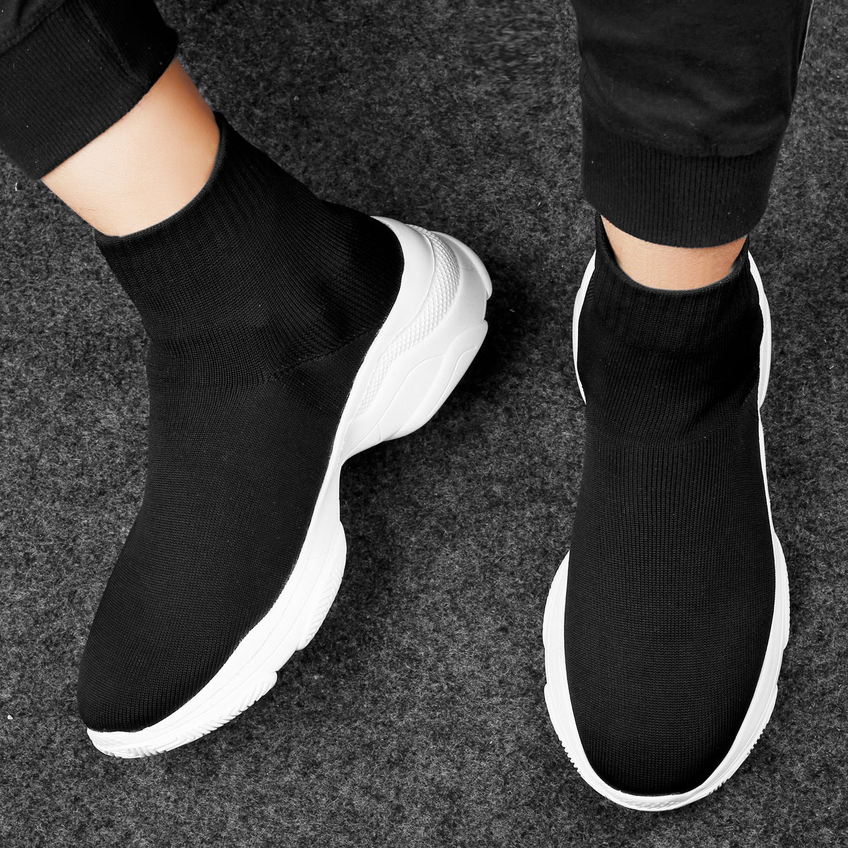 Baxxico Mens Lightweight Sock Shoes  Ultra Comfortable Slip On Sneakers