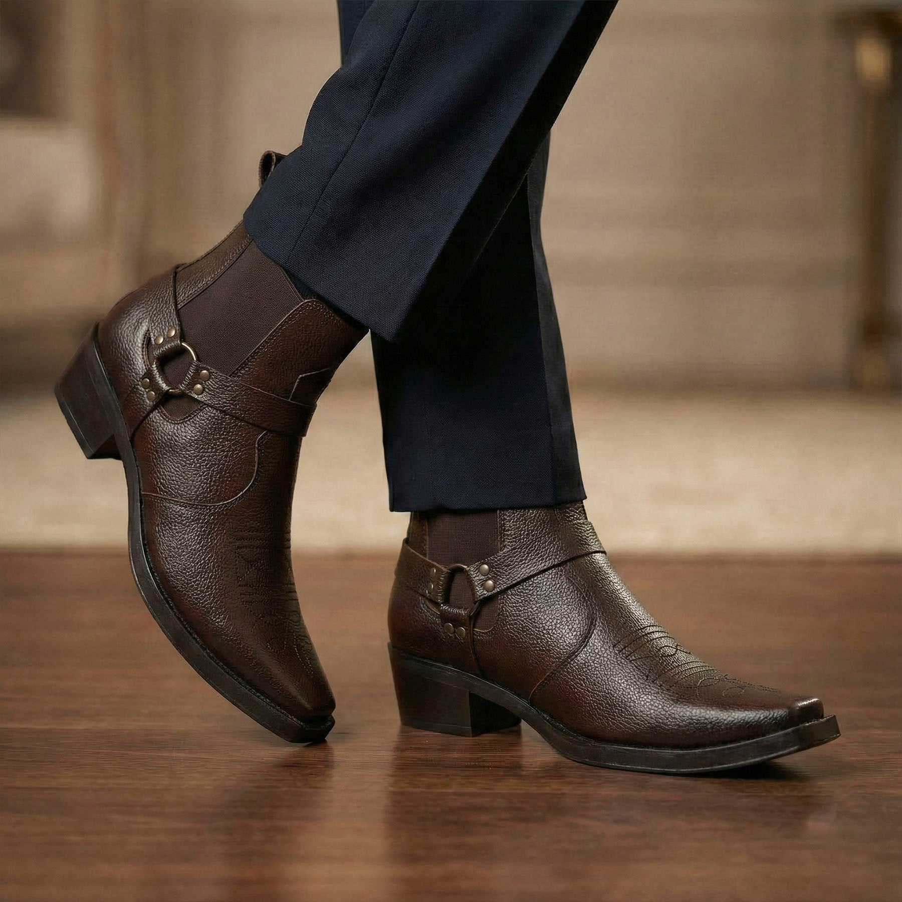 BAXXICO Mens 2 Inch Height Increasing Boots