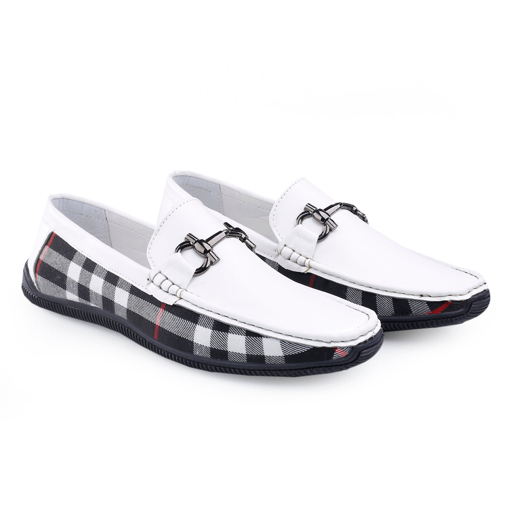 BAXXICO Stylish And Comfortable Checker Loafers for Men