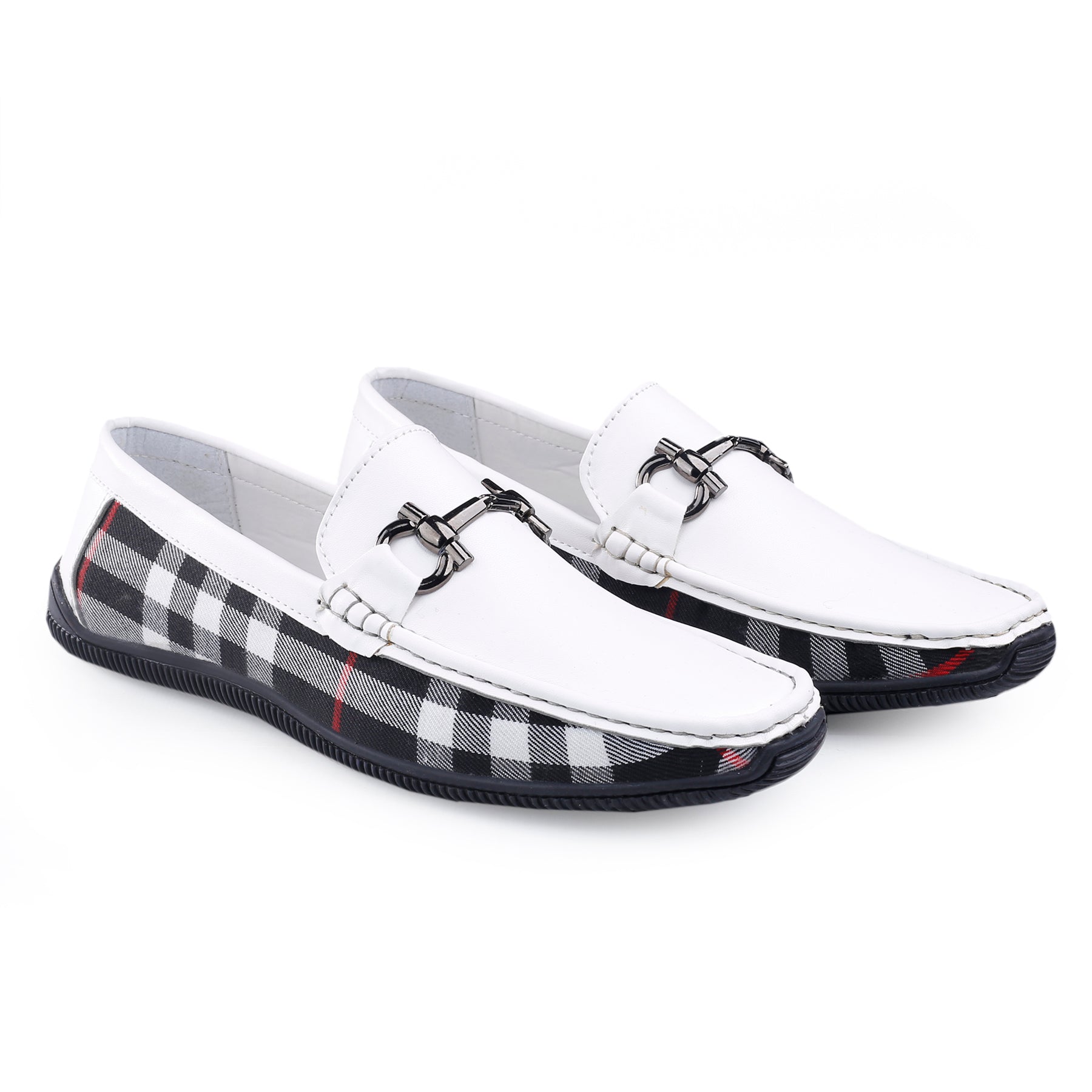 BAXXICO Stylish And Comfortable Checker Loafers for Men