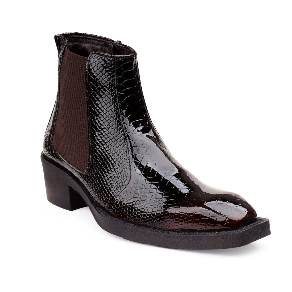 BAXXICO Mens Elevator Boots with 2 Inches Heel Height Boost
