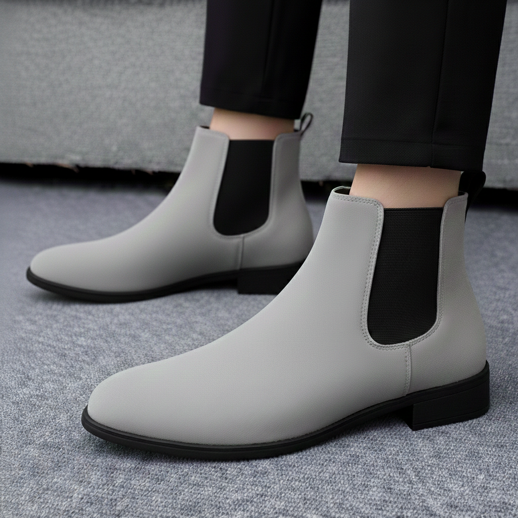 BAXXICO Smart Casual Mens Boots with 4.5cm Heel Height