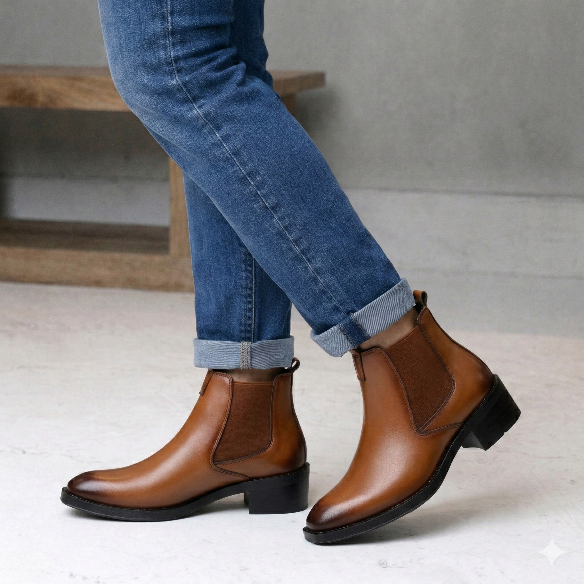 BAXXICO Mens 2 Inches Stylish Height Lifting Boots