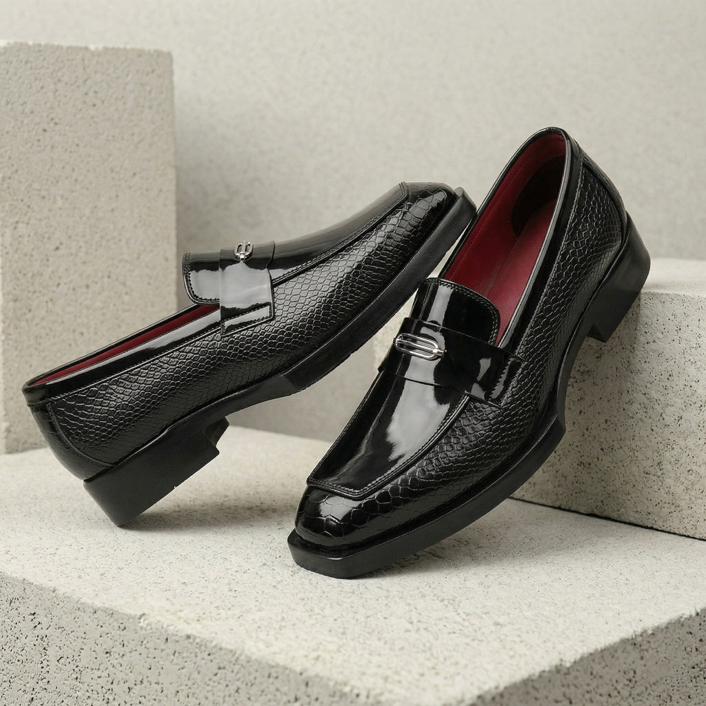 BAXXICO Luxury Party Wear Shoes with Elevated Heel Design for Men
