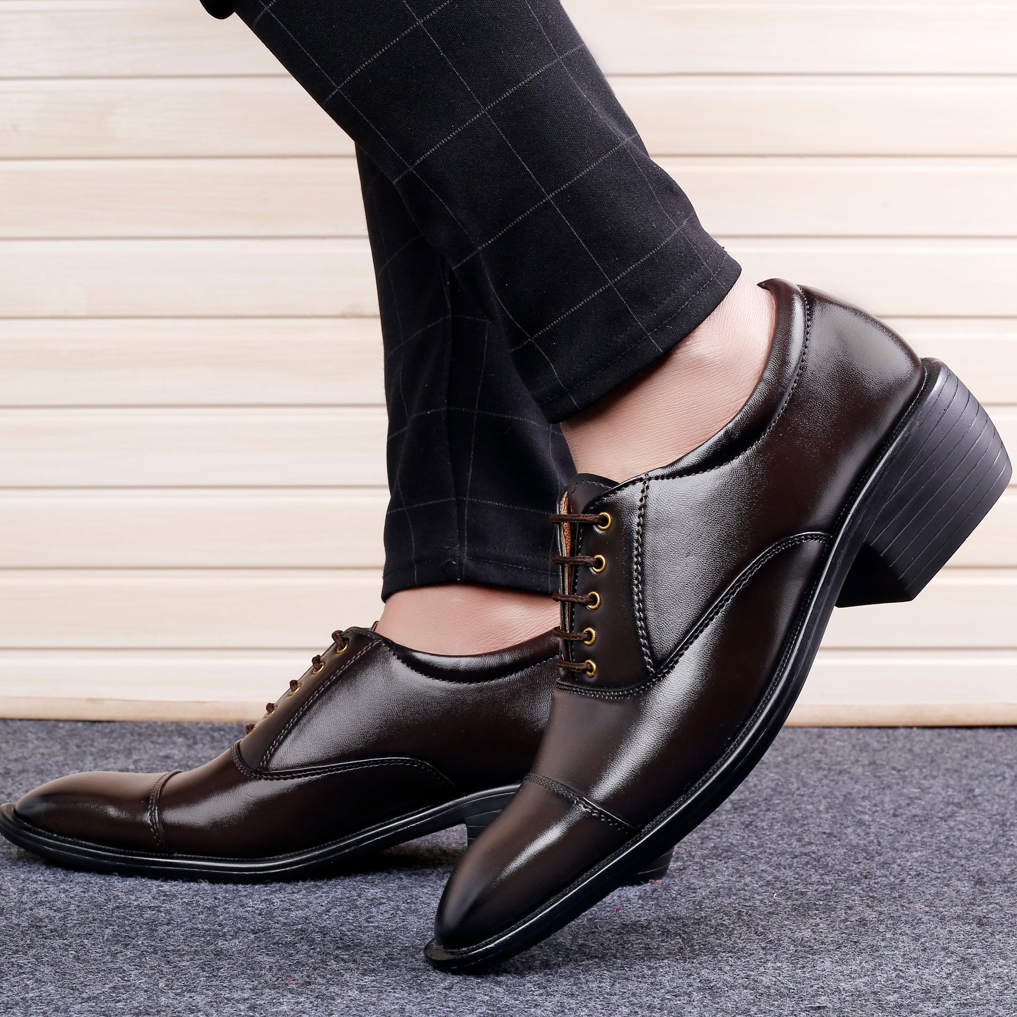 Mens Height Increasing Formal Office Wear Lace Up Shoe
