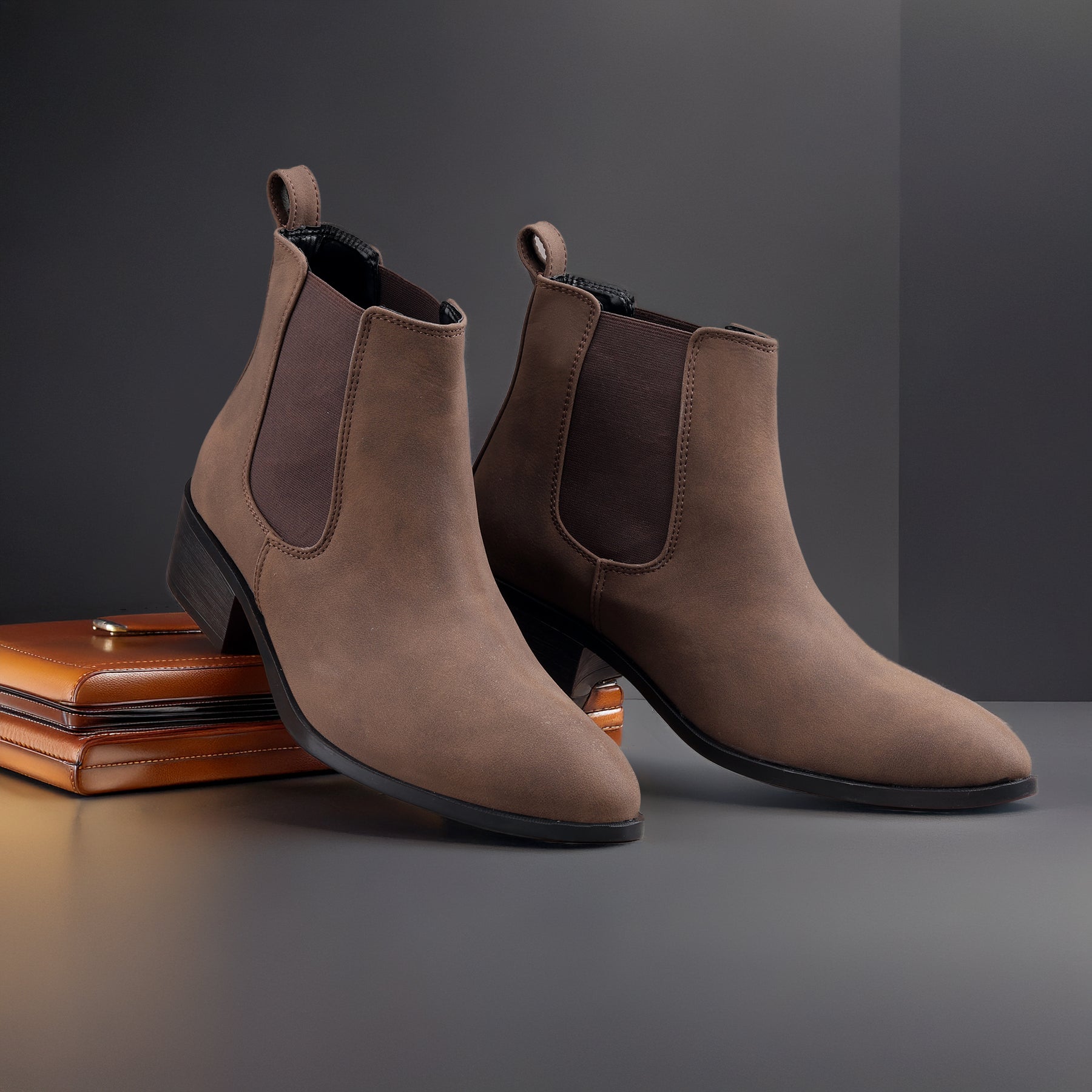 BAXXICO Smart Casual Mens Boots with 4.5cm Heel Height