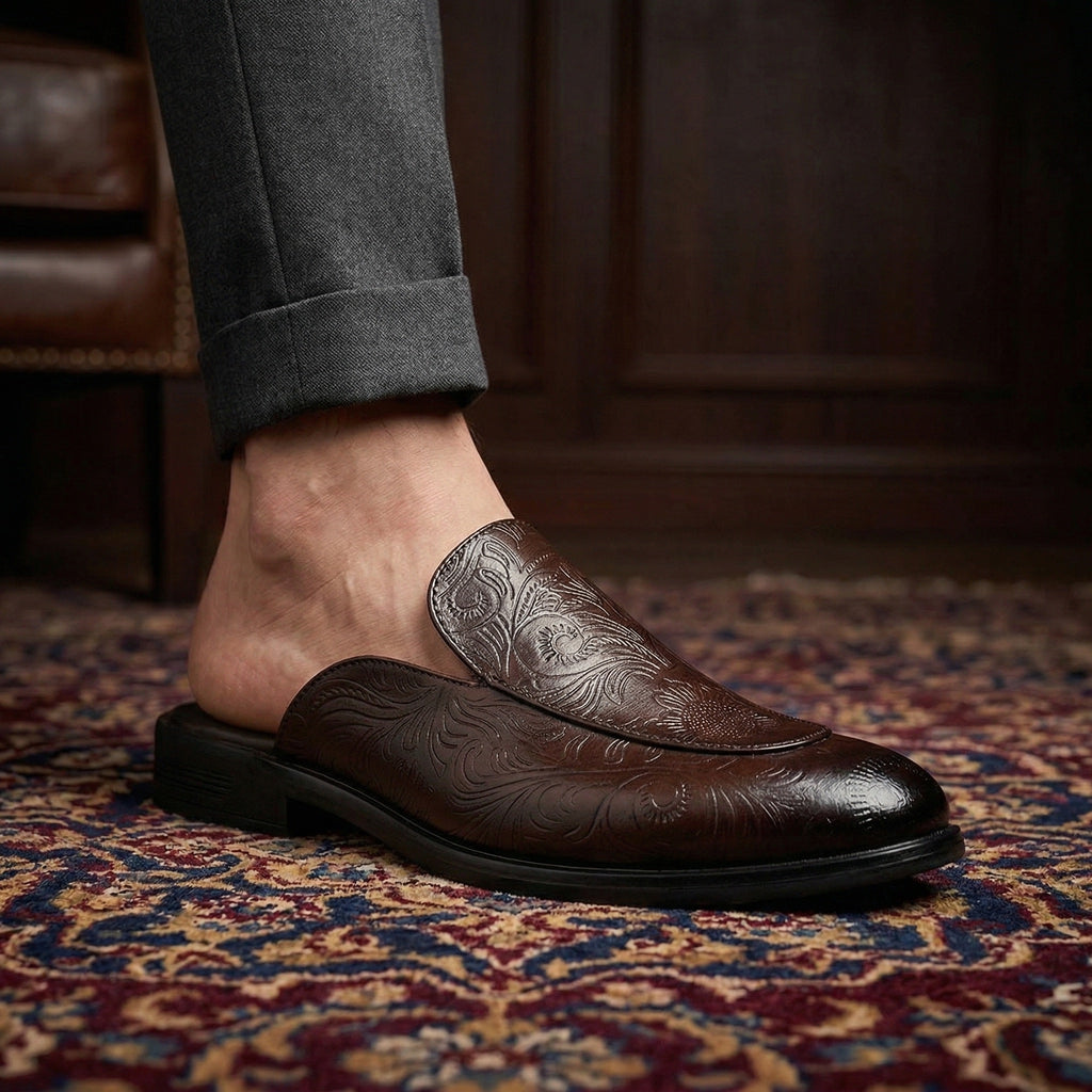 BAXXICO Luxury Slip On Mule Shoes Crafted for Bold Modern Fashion
