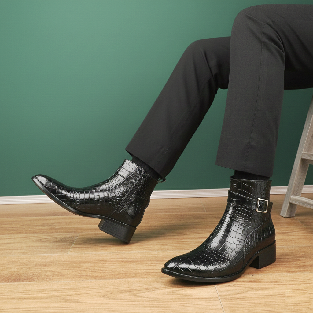 BAXXICO Elevation Plus Mens Height-Enhancing Boots 4.5 cm Lift