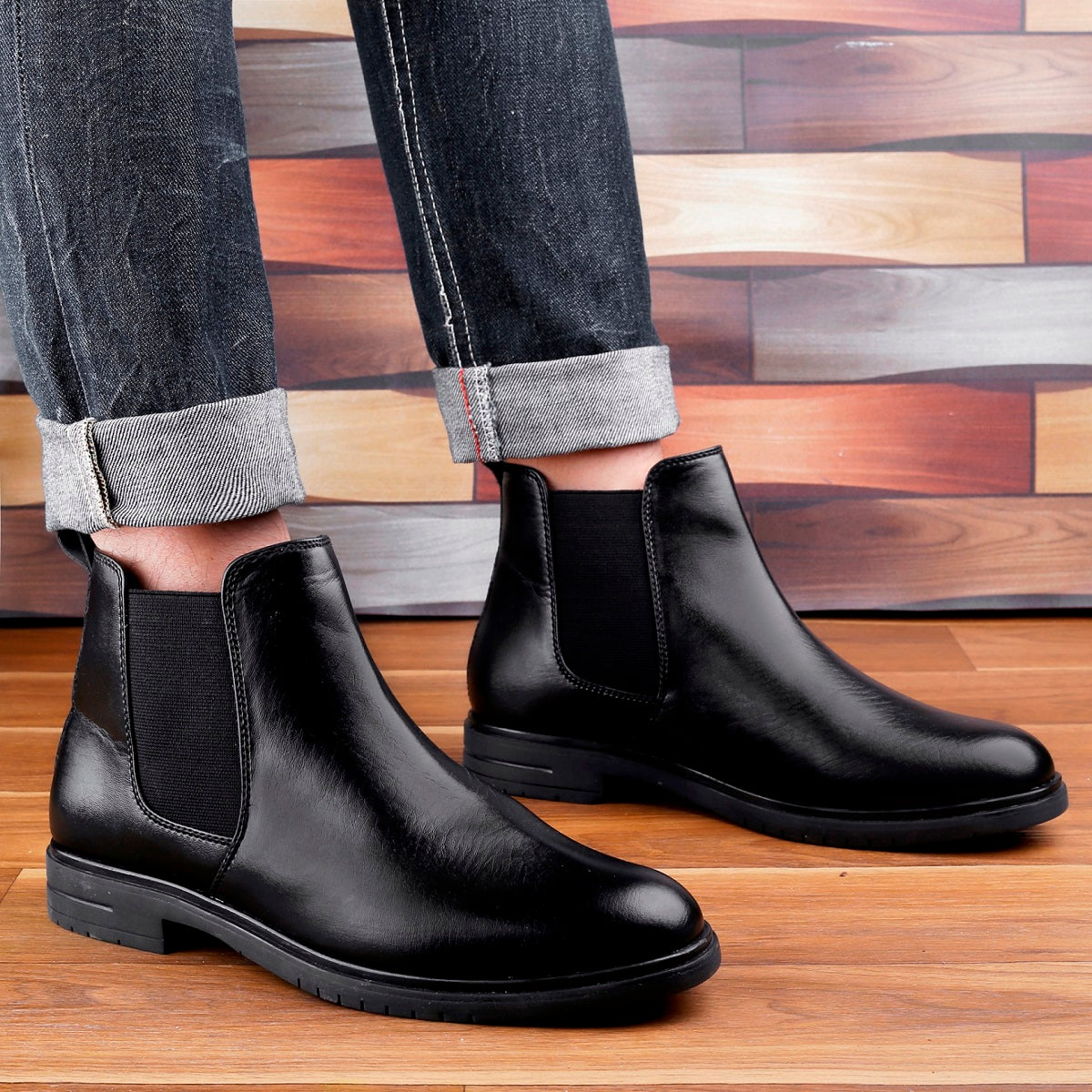 Baxxico New Stylish Men Slip on Ankle Stylish Boots