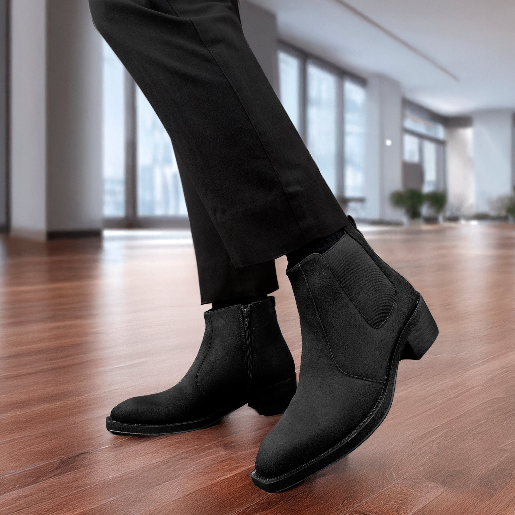 BAXXICO Mens 5–6 CM Invisible Height Boost Boots
