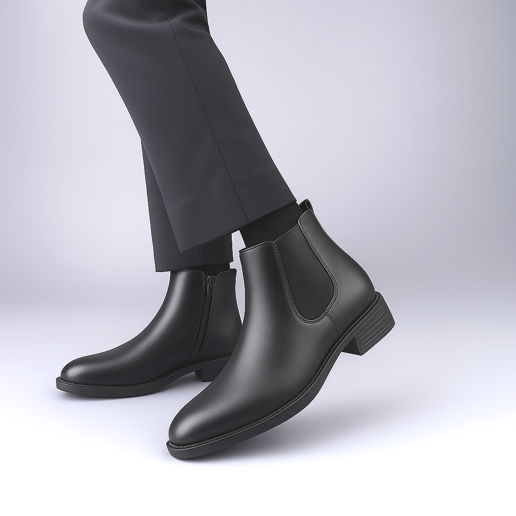 BAXXICO Mens Classic Elevator Boots Height Increase 2 Inches