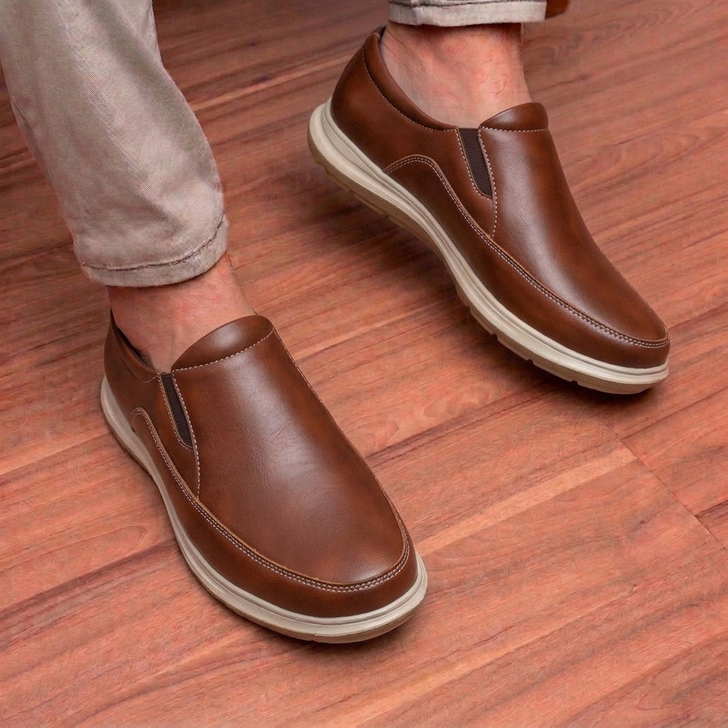 BAXXICO Mens Casual Slip On Shoes Durable Comfort for Office & Walking