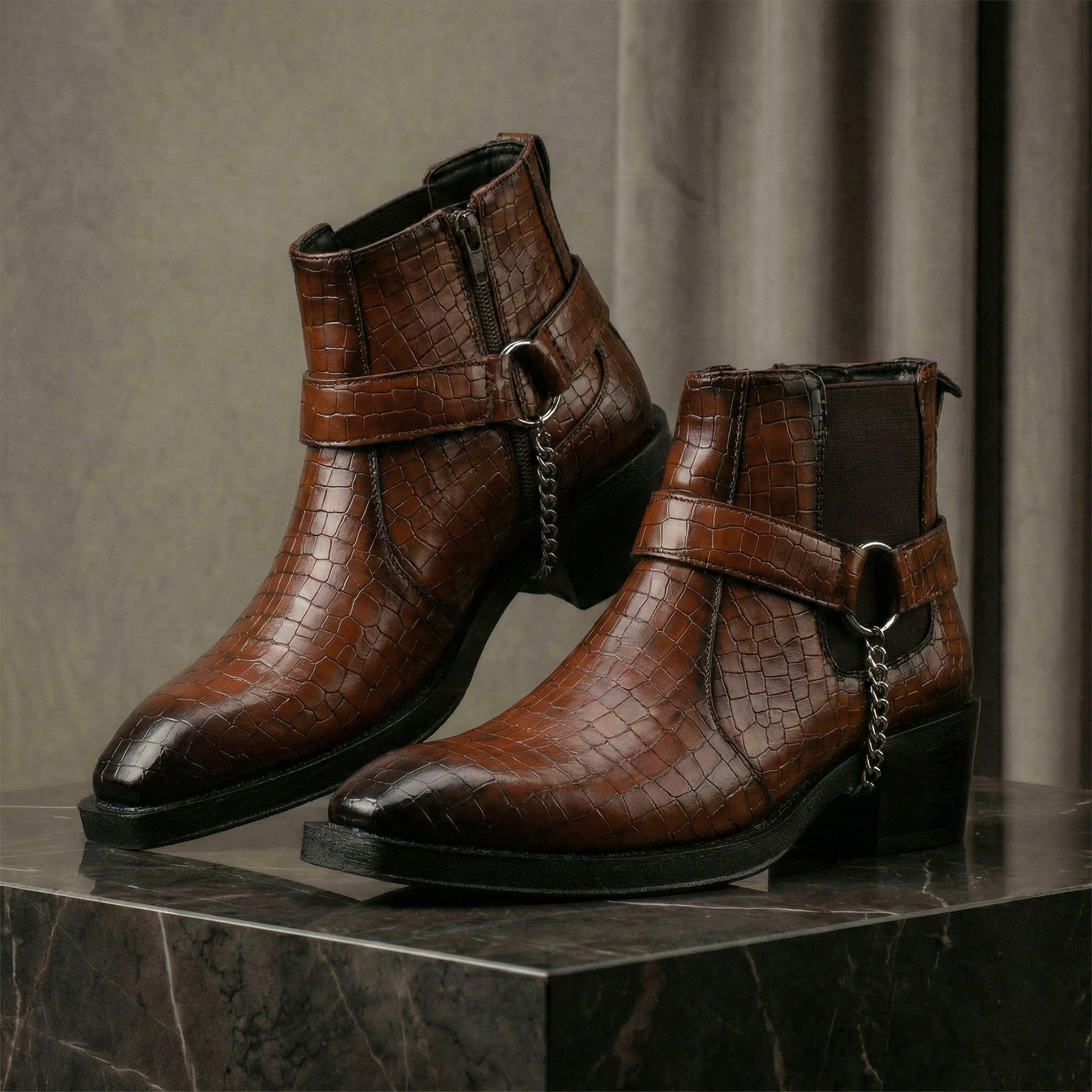 BAXXICO Mens HiddenLift Boots 5-6 CM Elevation