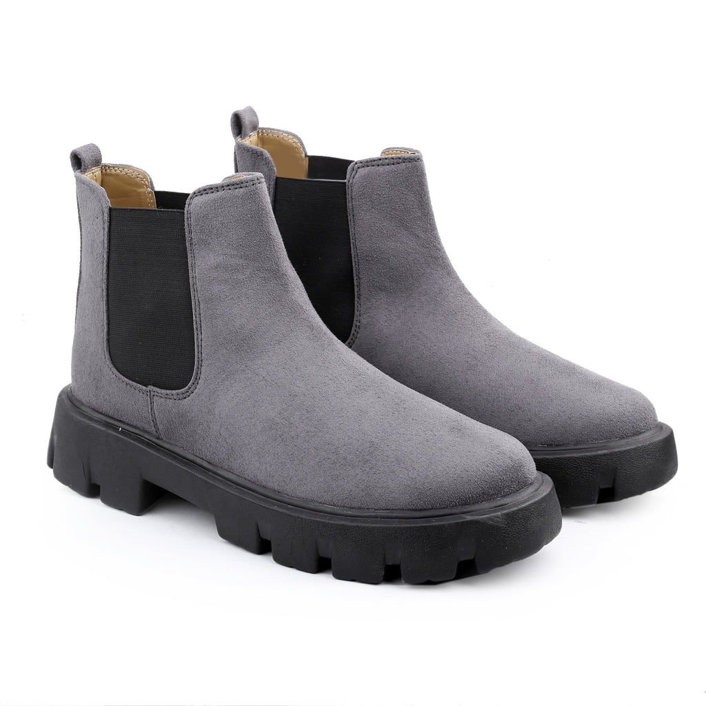 Baxxico Vegan Suede Ultra Comfortable Slip-on Boots for Men