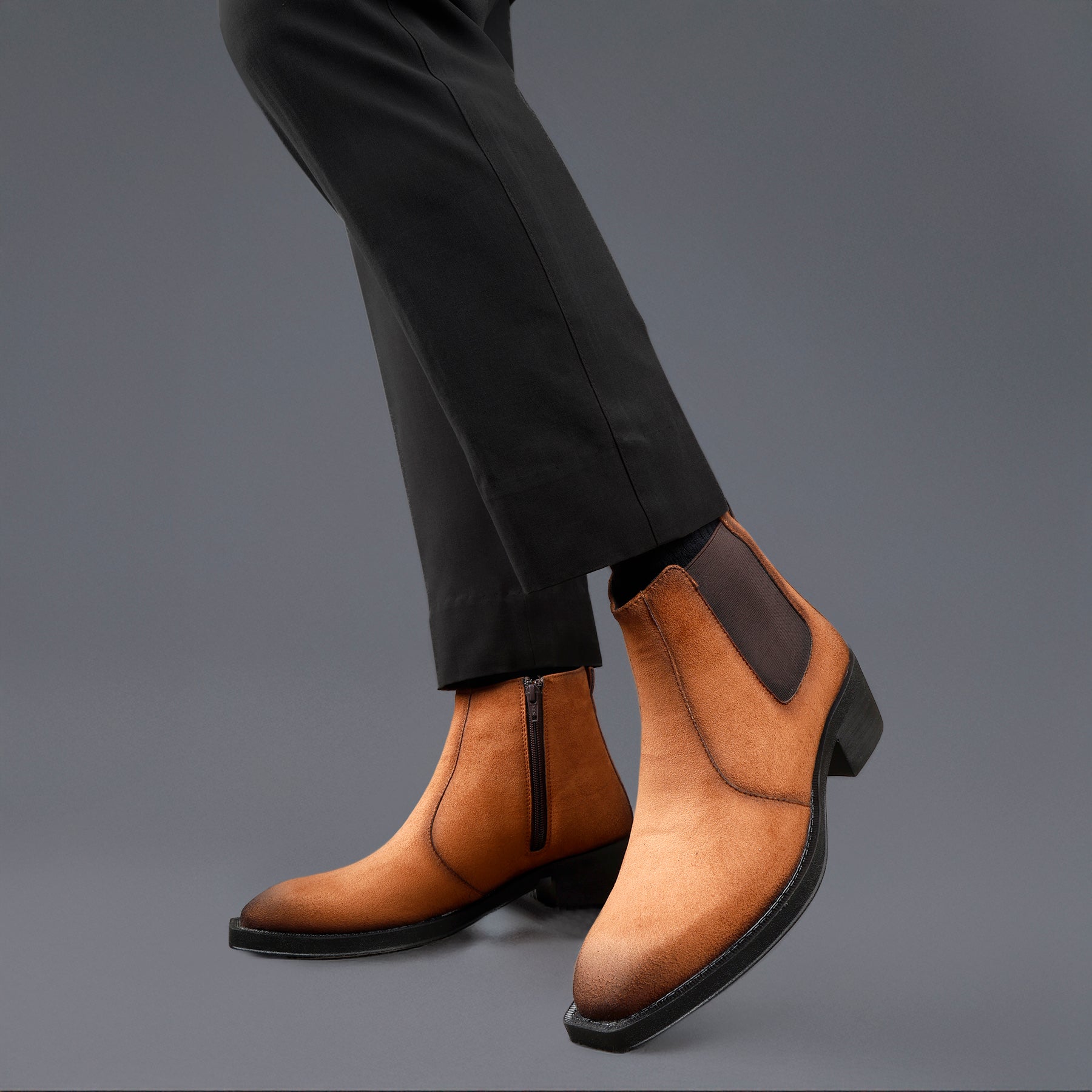 BAXXICO Mens 5–6 CM Invisible Height Boost Boots