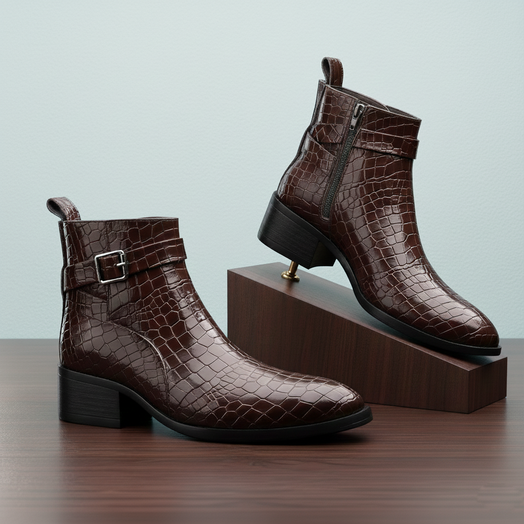BAXXICO Elevation Plus Mens Height-Enhancing Boots 4.5 cm Lift