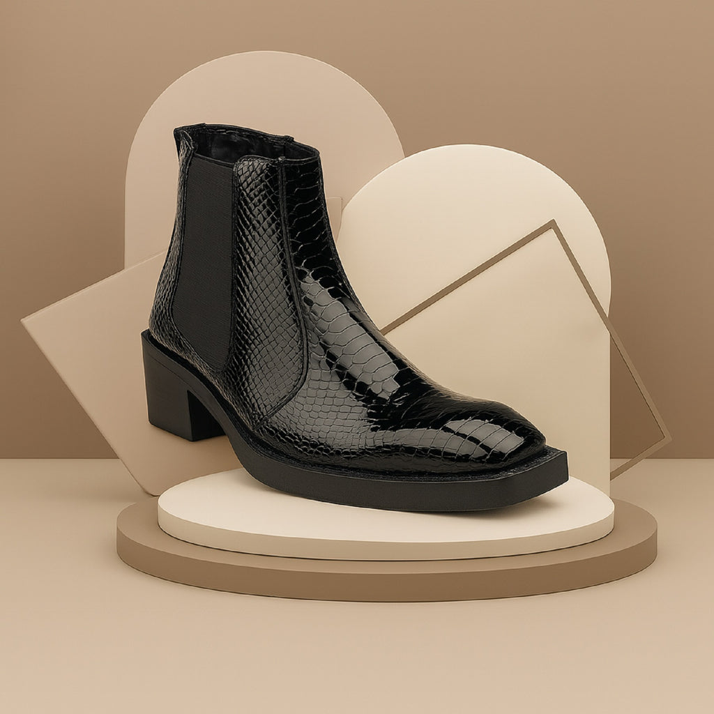 BAXXICO Mens Elevator Boots with 2 Inches Heel Height Boost
