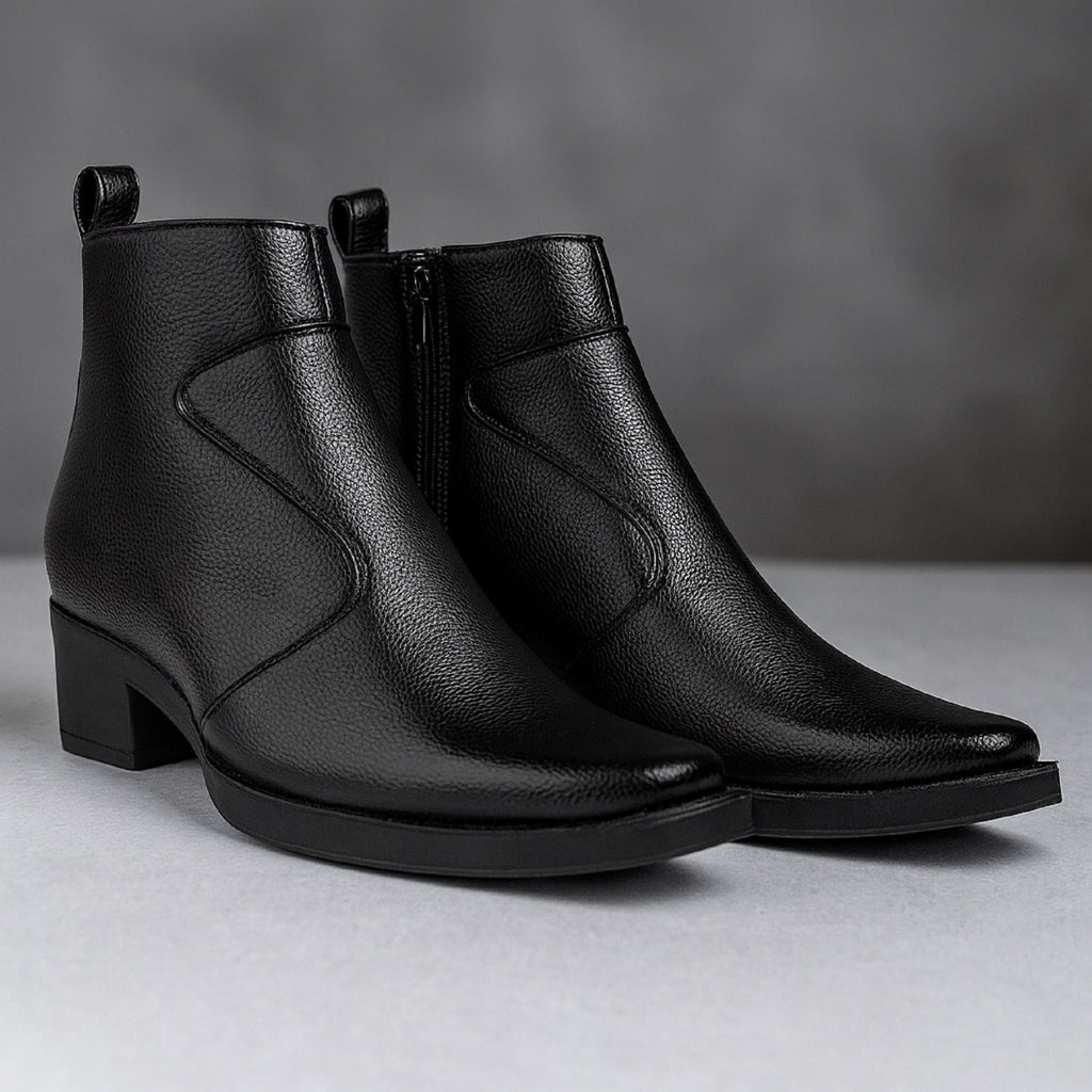 BAXXICO Mens 2 Inch Heel Height Increasing Boots
