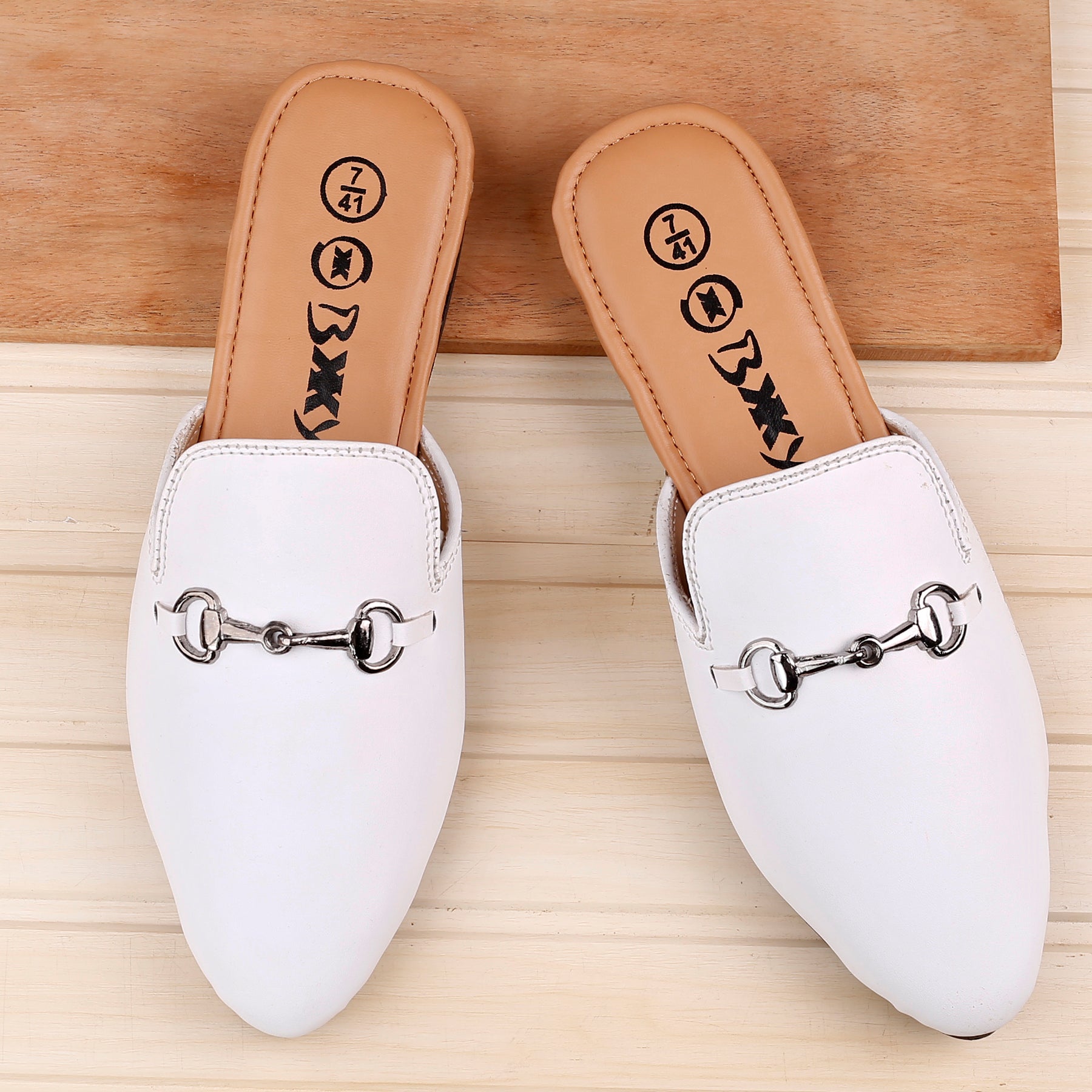 BAXXICO Mens Vegan Leather Material Latest Stylish Mules
