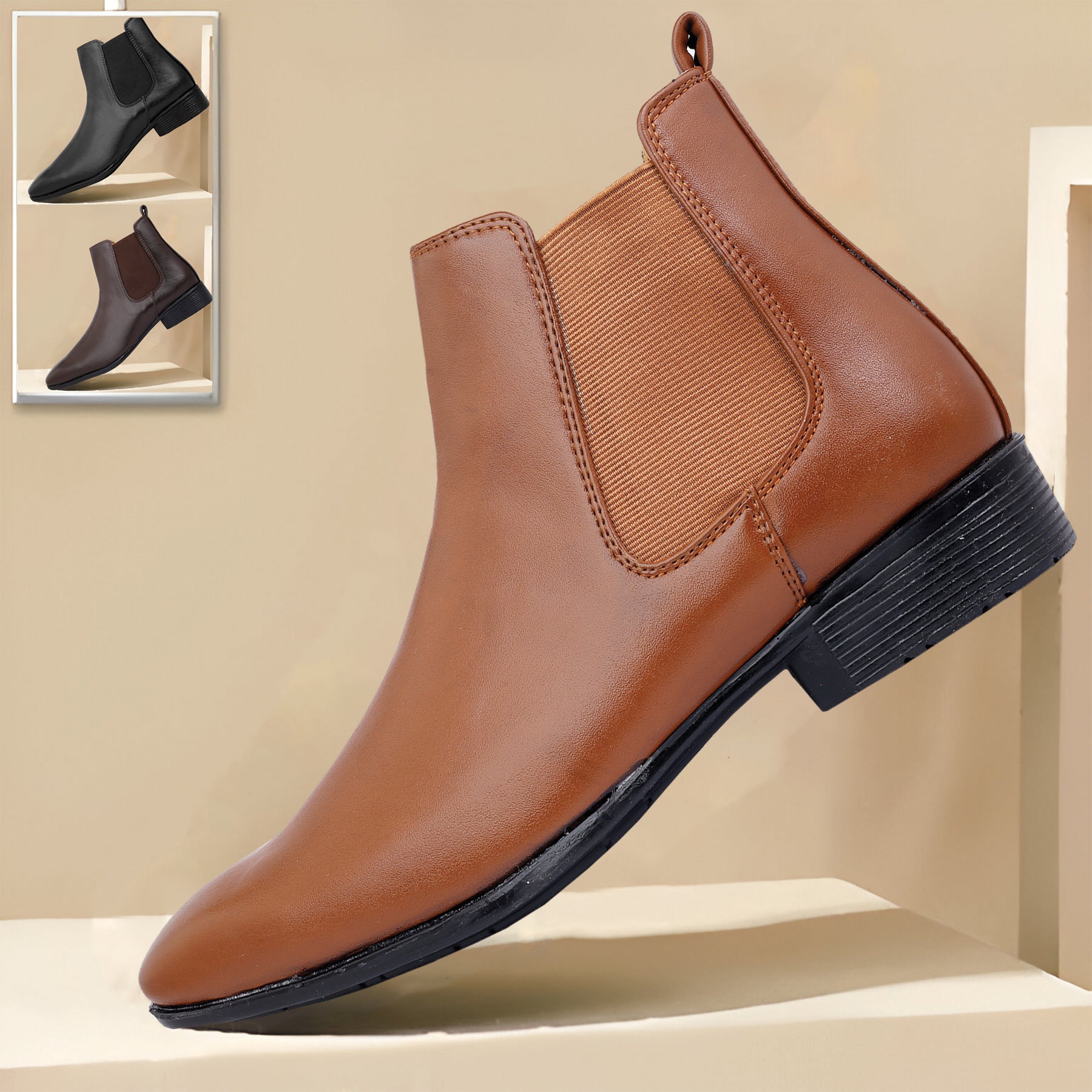 BAXXICO High end Fashionable Chelsea Boots for Men