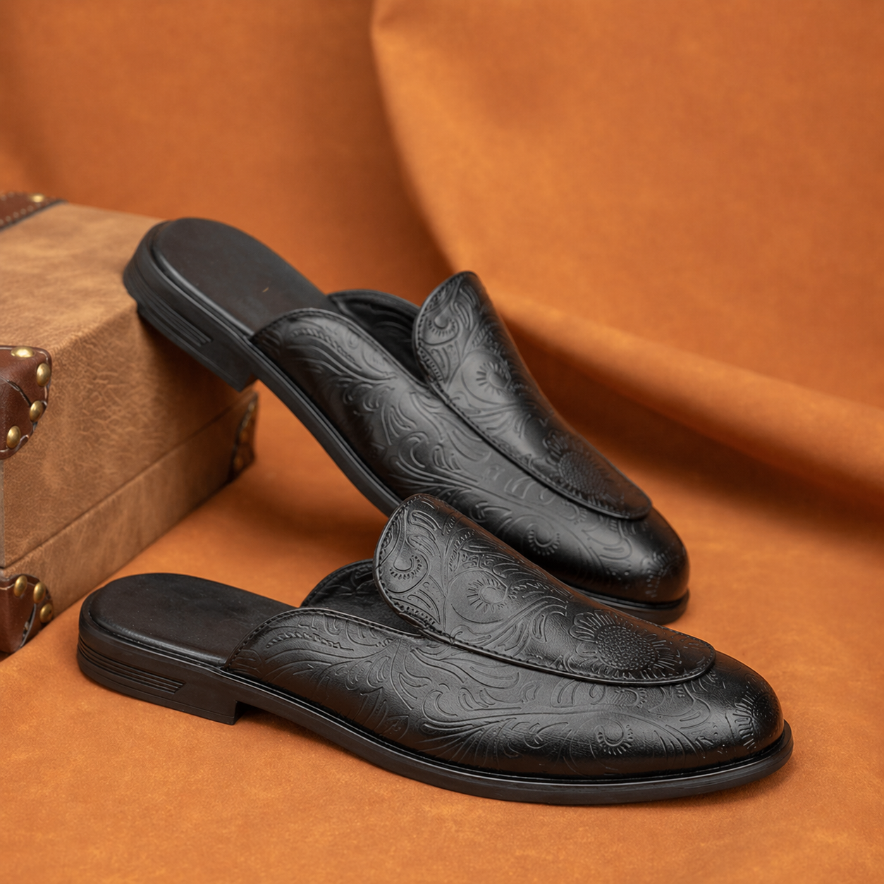 BAXXICO Luxury Slip On Mule Shoes Crafted for Bold Modern Fashion