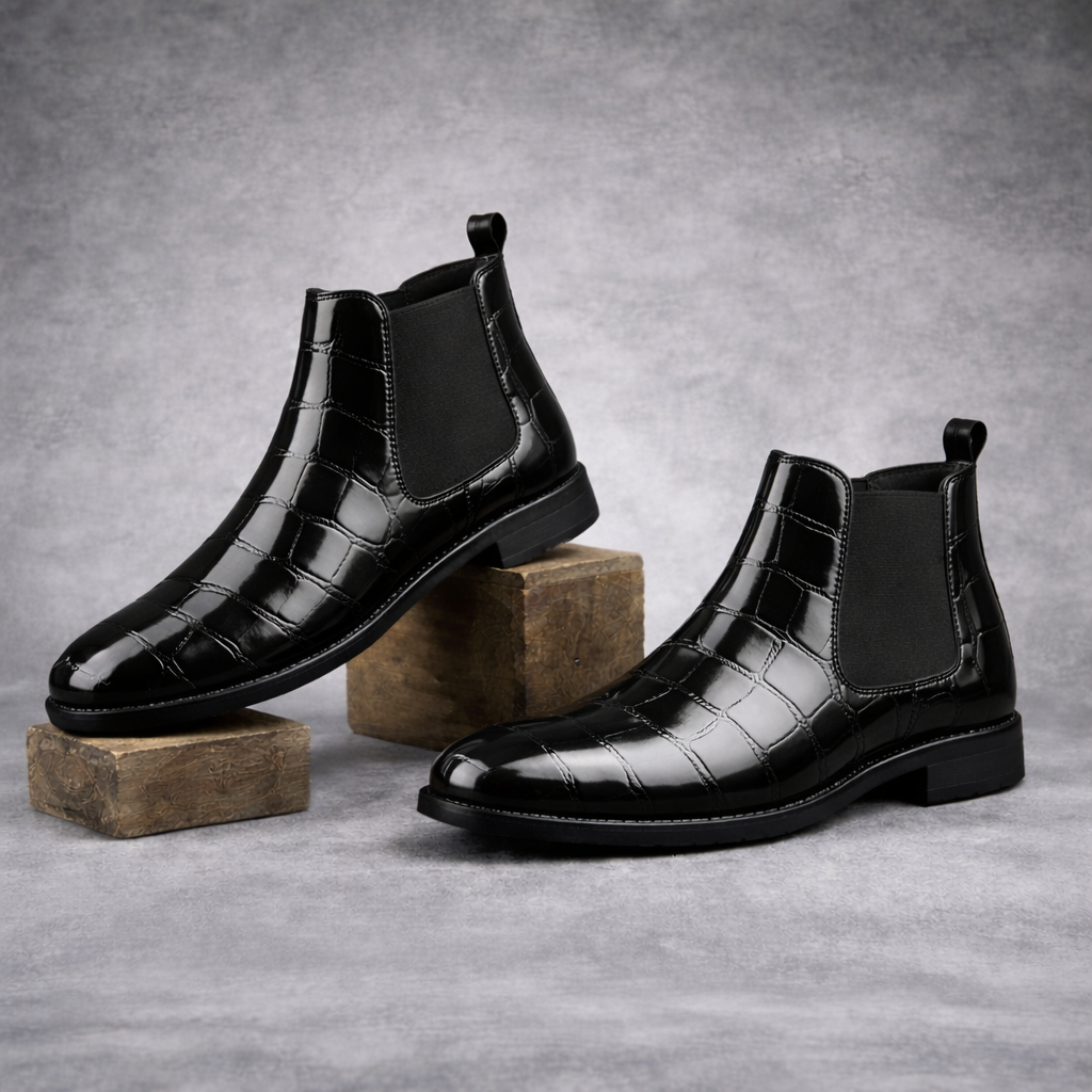 BAXXICO Mens Premium Vegan Leather Stylish Boots Durable Comfortable & Timeless Design